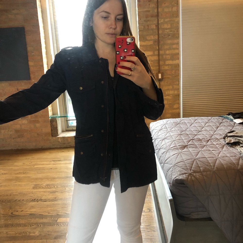 Navy Utility Jacket - Picture 4 of 9
